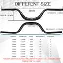 BUCKLOS Mountain Bike MTB Handlebars 25.4/31.8mm - 20/30/50/90/100/120/160mm Rise MTB Aluminum Alloy Handlebar - 720/780mm Extra Long Bicycle Riser HandleBars for E-Bike Folding Bike Downhill Racing.