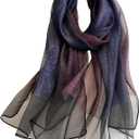 WINCESS.YU Women Double-Layer Scarf Long Shawls and Wraps for Wedding Lightweight Pashmina Fashion Scarves, Lx8111-single Layer Scarf