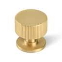 Brushed Gold Kitchen Cabinet Knob - Solid Brass Dresser Drawer Knob 5 Pack, Modern Furniture Handles for Bathroom Bedroom Closet Wardrobe,Furniture Hardware pulls