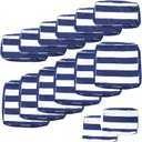 14Pcs Patio Cushion Covers Replacement Outdoor Cushion Cover with Zippers Waterproof Furniture Covers for 6-Seater Patio Furniture Sofa Couch Slipcovers Couch 3 Sizes Covers Only