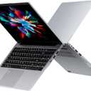 15.6 32GB RAM+1TB Laptop Computer, Win11 2C4T AMD Radeon 3050E 1.7-3.4GHz Notebook Computer, Fingerprint Reader, 6000mAh Battery PC, WiFi 2.4/5GHz, Bluetooth 4.2, Silver