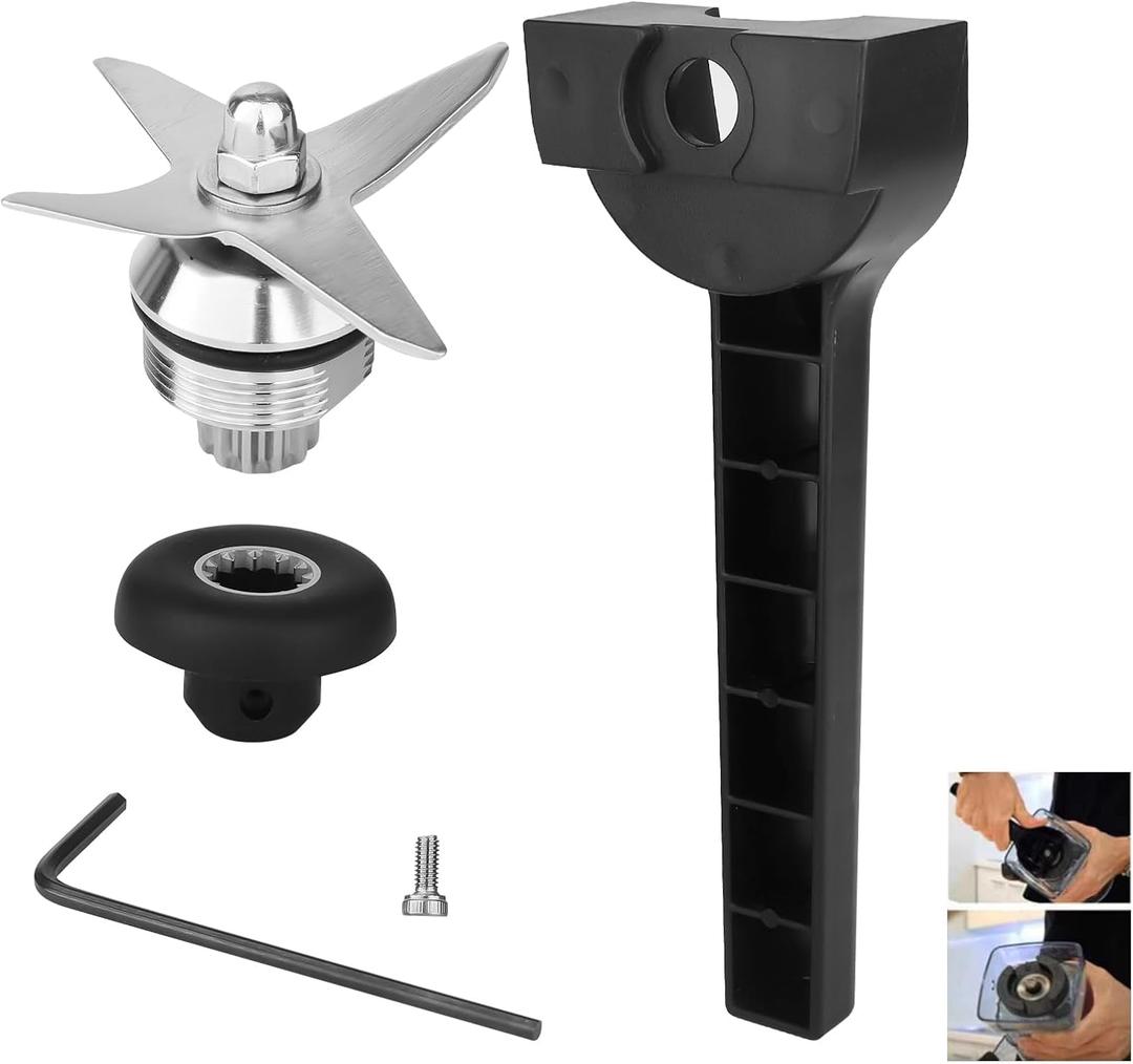 Replacement Blade Parts with Wrench and Drive Socket Removal Tool Kit, 5200 5000 4500 5500 Blender Wet Blade Replacement, Fit for 64oz 48oz 32oz Classic Container -2 YR Support