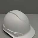 Pyramex Ridgeline Cap Style Hard Hat, 4-Point Ratchet Suspension, Matte White Graphite Pattern