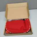 3 Pcs Halloween Cosplay Costume Red Color Velvet Renaissance Hat Cosplay Bob Wig with Bangs & Cloak for Halloween Carnival Fancy Dress