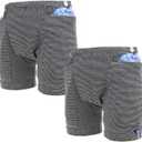 Lmaray Incontinence Care Trousers 2 Packs, Catheter Leg Bag Shorts, Urinary Incontinence Supplies for Men, Compatible with Nephrostomy, Foley, Suprapubic & Biliary Catheters (2XL(Men's))