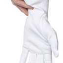 ANSMIO 12 Pairs Cotton Gloves, White Gloves for Dry Hands, Cotton Gloves for Sleeping, Moisturizing Night Gloves, White Gloves 100% Cotton, Size S (12 Pairs)