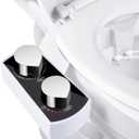 Bidet Toilet Attachment Non-Electric Self-Cleaning Dual Nozzle Fresh Cold Water Sprayer Bidet Adjustable Water Pressure Easy to Install Bidet Sprayer for Toilet (Self Cleaning Dual Nozzle-1703)