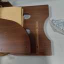 PERUGINA Wood Toddler Bookshelf Montessori Nursery Kids Baby Book Shelf Dutch Design 5Tier,Brown RedWalnut GrainPattern, Width28", Height31", Depth11"