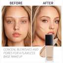 CC Cream foundation, Foundation for Women Over 60, Luxury Full Coverage, Soft Matte for Mature Skin, Smooth Skin & Long-Lasting Makeup-30ML (Ivory)