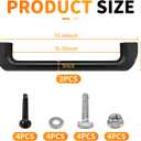 2 Pack Universal Golf Cart Grab Handle Compatible with Club Car, EZGO, Yamaha, XSeries with Versa Triple Track Tops Only