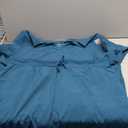Nautica Women's Scrub Set, 9-Pocket Breathable & Stretchy Pants & Tops (4X, Carribean)