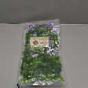 2 PACK RAINFLOW Artificial Hanging Flowers for Outdoors - Small UV Resistant Hanging Morning Glories with Eucalyptus Leaves, Artificial Eucalyptus Plant for Home Balcony Wedding Indoor Outdoor Patio Decor