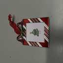 2025 Christmas Tree Gift Bag Ornament Picture Frame Metal Hanging Pendant Holiday 2" Photo Frame Charm Decorative of Pets, Baby First Christmas, Family (2025 Gift Bag)