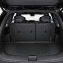 Auxko All Weather Cargo Mat with Backrest Mat Fit for Kia Telluride 2027 Gas/Hybrid TPE Accessoris All Season Guard Odorless Anti-Slip Black