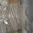 Supernal 180pcs Plastic Silverware Heavy Duty Ivory Plastic Utensils Cutlery Disposable Beige Party Silverware Include 60 Forks,60 Knvies,60 Spoons Disposable Cutlery for Party,Wedding,New Year