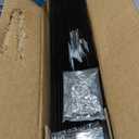 Metal Fence Post Black 6 feet, Pack of 8, T Posts for Fences Wire Mesh, No Dig Steel Stakes Fencing for Garden Yard Farm Outdoor Light Duty