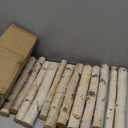 12-Pack Birch Logs for Crafts,Christmas Fireplace Decor Natural Home Wood Decor Birch Wood Branches Fire Logs for Fireplace,DIY,Holiday
