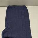 CHARTOU Women's Winter Chunky Cable Knit Long Skirt 2 Piece Outfit Sweater Sets (Small, Navy)