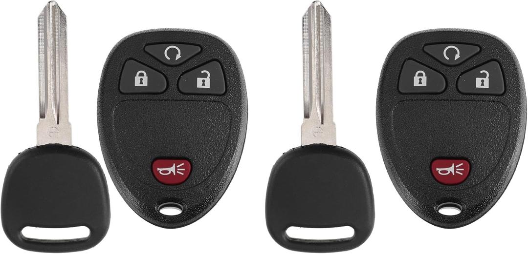 X AUTOHAUX KOBGT04A 315MHz Keyless Entry Remote Ignition Transponder Key Fob for Chevrolet Uplander 2005-2008 for Chevrolet HHR 2006-2011 for Buick Terraza 2005-2007 4 Buttons 2pcs