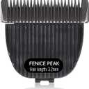 FENICE PEAK 7FC Low Noise Pet Dog Grooming Clippers Replacement Blade Ceramic Edge Detachable Steel Pet Clipper Blade with Cutting Length of 3.2mm 1/8'' (1 Count)