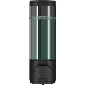 Pollock Shower Dispenser - 1 Chamber No Drill Shampoo & Conditioner Dispenser for Bathroom, Large Capacity, Black