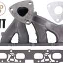 NewYall L4 2.4L Exhaust Manifold with Gasket Kit for Buick Allure 10, LaCrosse 10-16, Regal 11-17, Verano 12-17, Chevrolet Impala 14, Malibu 08-14, Orlando 12-14, Pontiac G6 09-10, Saturn Aura 2009