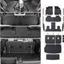 Floor Mats Cargo Mat Set for 2024 2025 GMC Acadia 7 Seats Car Accessories, All-Weather TPE Trunk Mat Cargo Liner Seat Back Covers Door Sill Guards