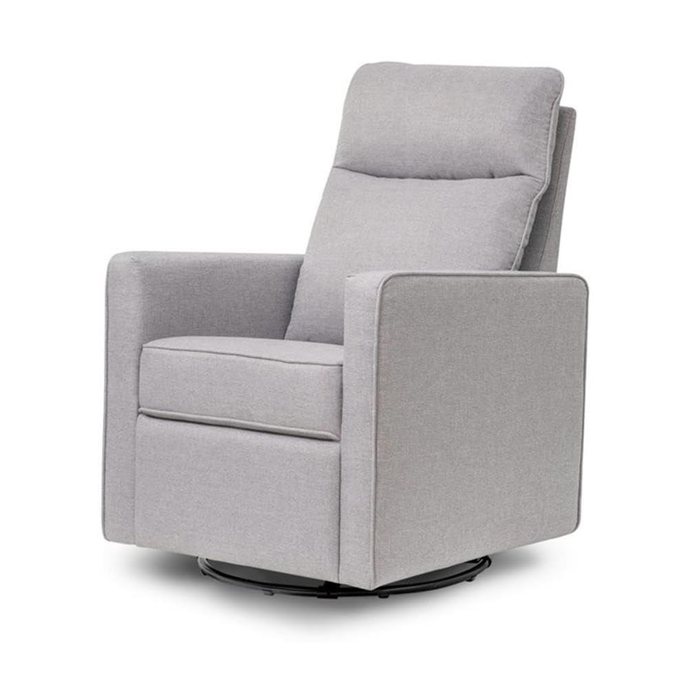 DaVinci Gabby 360 Swivel Glider Nursery Chair - High Pillowback Glider Rocking Chair - GREENGUARD Gold, FSC & Certi-PUR US Certified - Comfy Swivel Chair for Living Room and Nursery (Misty Grey)