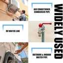 Kingdder 12 Pcs Foam Pipe Insulation Tube Self Adhesive Water Pipe Insulation Freeze Protection 1.3 ft Pipes Insulations Wrap for Outdoor Winter Irrigation Sprinkler(0.6 Inch/ 15 mm)