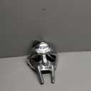 MF Doom Mask  Metal Roman Gladiator Helmet for Cosplay & Halloween  Rust-Free, Oil-Free, Lightweight Viking Face Armor  Safe Smooth Interior  Leather Strap