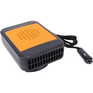 Portable Car Heater 200W for Windshield Defrost and Defogging, Heater with 150cm Cord and Omnidirectional Rotation, Compatible with Cars SUVs RVs(Orange)