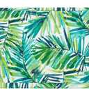 Magpie Fabrics Patio Bench Loveseat Cushion Covers (Replacement Cover only, No Insert!), Waterproof Fade Resistant Swing Cushion Slipcover with Ties(42x18x3 Inch, Green Palm Leaves)