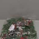 Kurala Christmas Garland with 8 Lighting Modes 9FT Battery Operated, Artificial Mixed with Pine Cones, Red Berries, 50 LED Lights