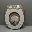 Bemis 500EC Durable Wood Toilet Seat with Easy Clean Hinges, Made in USA, Round, White