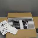 Ceiling Fans with Lights-36 Low Profile Ceiling Fan with Light and Remote/APP Control,Flush Mount,DC Reversible,LED Dimmable Blakc Ceiling Fans for Bedroom,Indoor/Outdoor Patio Use