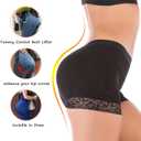 Women Butt Pads Fake Butt Lifter Shapewear Padded Panties Hip Enhancer Pads Body Shaper Tummy Control (Black, L)