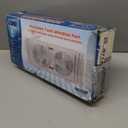 EZ-CHILL 9" Twin Window Fan with Manually Reversible Airflow Control, Auto-Locking Expanders, 2 Speed, Dual Fan, Exhaust, Airflow 9.84 ft/sec, Ideal for Home, Kitchen, Bedroom & Office, White