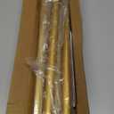 Gold Shower Curtain Rod 31 to 80 Inch,1 Inch Diameter Adjustable Spring Tension Stainless Steel Telescoping Rod, Easy Install, No Rust