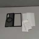 TORRAS Upgraded Magnetic Shockproof for Samsung Galaxy Z Fold 7 Case with Screen Protector, Fit for MagSafe, 4X Military Grade Hinge Protection, Translucent Slim Case for Samsung Z Fold 7, Black