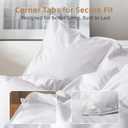 Feather Down Fiber Comforter Queen Size,Hotel Style Bedding Comforter,750+ Fill Power,1200TC,100% Organic Cotton Fabric,All Season Grey Duvet Insert with 8 Corner Tabs