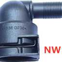 NW12 Coolant Hose Connector,Quick Connect Fitting Elbow, 90° Radiator Joint