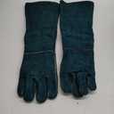 23inch Animal Handling Gloves, Animal Control Gloves Bite Resistant Snake Proof Cowhide Reinforced Leather Protection Dog Training Glove for Cats Scratch Reptiles Birds Falcon Grabbing (Green23.62")