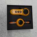 2-in-1 Dog Shock Collar & Dog Bark Collar - Smart Anti Barking Dog Training Collar with 5 Adjustable Sensitivity & 3300FT Remote for All Breeds IP67 Waterproof Rechargeable E-Collar (Orange)