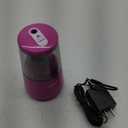 JARLINK Electric Pencil Sharpener, Heavy-Duty Helical Blade to Fast Sharpen, Auto Stop for No.2/Colored Pencils(6-8mm), USB/Battery Operated in School Classroom/Office/Home (Purple)