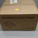 Under Desk Elliptical Machine, Electric Elliptical Leg Exerciser for Seniors with 12 Adjustable, Portable Quiet Elliptical Exercise Machine, Seated Pedal Exerciser with Remote Control (Orange)