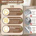 Pet Hair Remover Glove - Reusable Electrostatic Five-Finger Gloves for Cat/Dog Hair Removal on Furniture, Carpet & Clothes (1PCS)