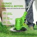 Cordless Weed Wacker with Wheels, Electric Weed Eater Battery Powered