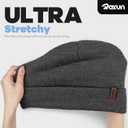 ROXUN Beanie for Men/Women Winter Hat Knit Cuffed Soft Warm Unisex Skull Stocking Cap (Gray)