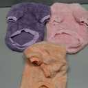 Dog Sweater, 3 Pack Dog Sweaters for Small Dogs, Dog Clothes for Small Dogs Girl Boy, Ultra Soft and Warm Puppy Sweater Dog Coat for Winter Christmas (Medium, Pink+Purple+Peach)