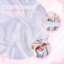 SoarDream White Table Cloth Rectangle Table Cover DIY Satin Tablecloth 90x90inch for Wedding Birthday Party Banquet Decoration